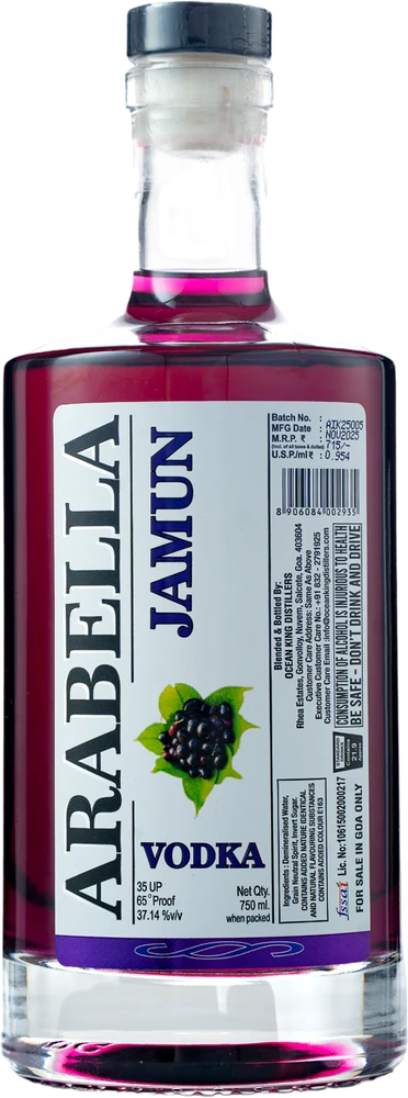 Arabella Jamun vodka bottle
